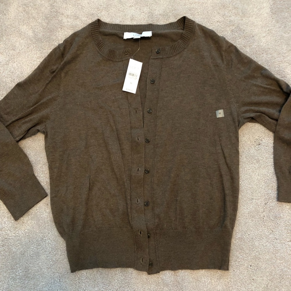 NWT LOFT Cardigan Sweater M